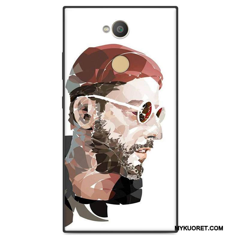 Kuori Sony Xperia L2 Suojaus Puhelimen Kuoret Rakastunut, Kotelo Sony Xperia L2 Laukut Keltainen Pesty Suede