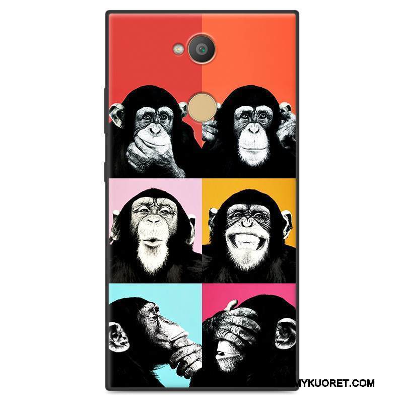 Kuori Sony Xperia L2 Suojaus Puhelimen Kuoret Rakastunut, Kotelo Sony Xperia L2 Laukut Keltainen Pesty Suede