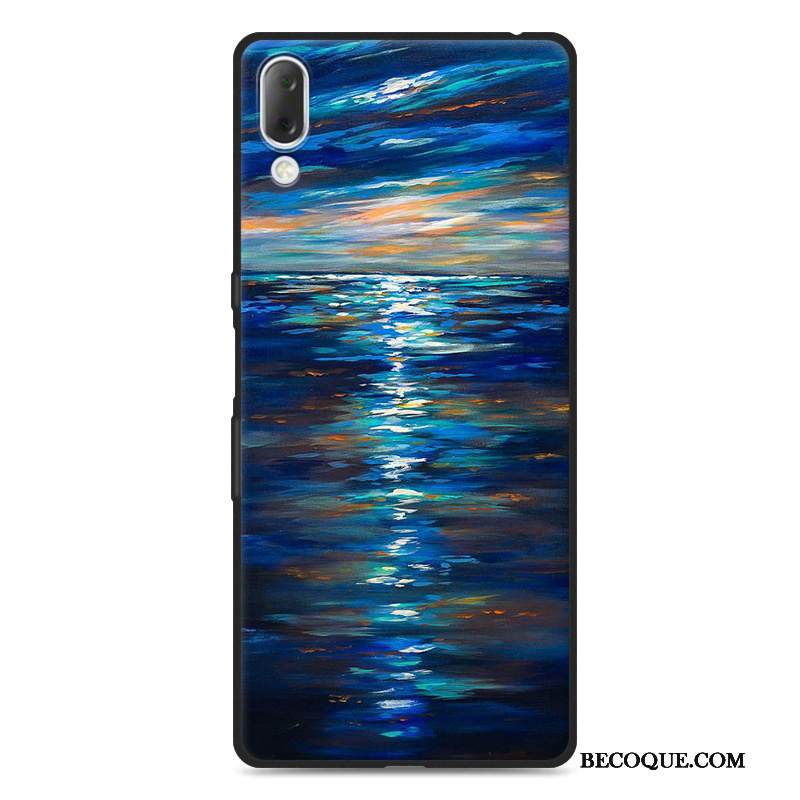 Kuori Sony Xperia L3 Laukut Naarmu Harmaa, Kotelo Sony Xperia L3 Suojaus Puhelimen Kuoret Pesty Suede