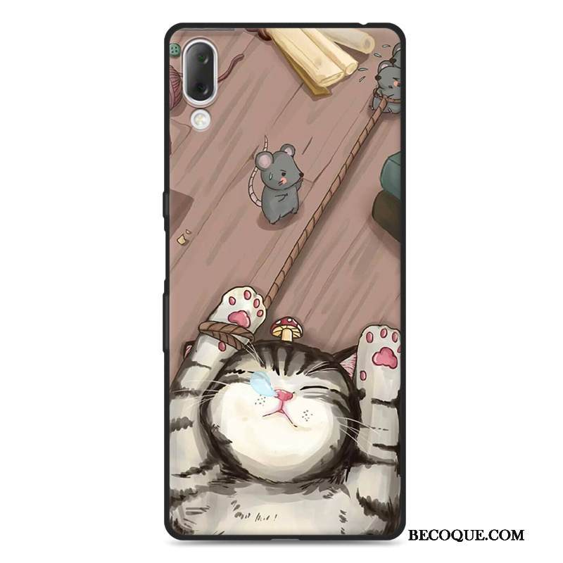 Kuori Sony Xperia L3 Laukut Naarmu Harmaa, Kotelo Sony Xperia L3 Suojaus Puhelimen Kuoret Pesty Suede