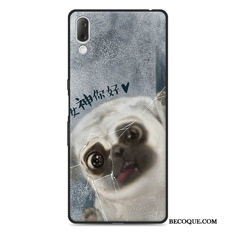 Kuori Sony Xperia L3 Laukut Naarmu Harmaa, Kotelo Sony Xperia L3 Suojaus Puhelimen Kuoret Pesty Suede