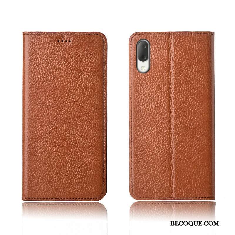 Kuori Sony Xperia L3 Laukut Puhelimen Kuoret Murtumaton, Kotelo Sony Xperia L3 Suojaus Pesty Suede Litsi