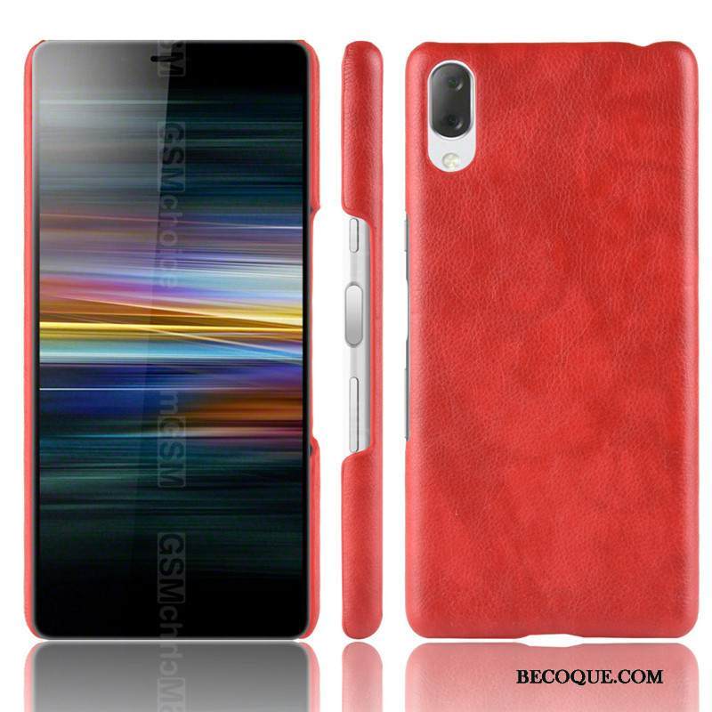 Kuori Sony Xperia L3 Laukut Punainen Pesty Suede, Kotelo Sony Xperia L3 Nahka Puhelimen Kuoret Murtumaton