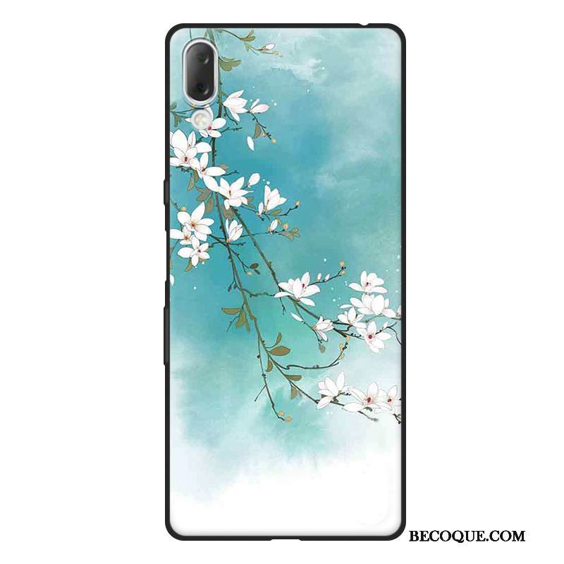 Kuori Sony Xperia L3 Luova Pesty Suede Tuuli, Kotelo Sony Xperia L3 Suojaus Puhelimen Kuoret Vihreä