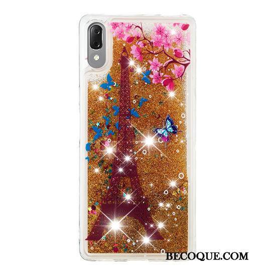 Kuori Sony Xperia L3 Luova Puhelimen Kuoret Juoksuhiekka, Kotelo Sony Xperia L3 Suupaltti Kulta