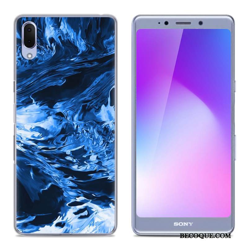 Kuori Sony Xperia L3 Luova Trendi Vihreä, Kotelo Sony Xperia L3 Pehmeä Neste Puhelimen Kuoret