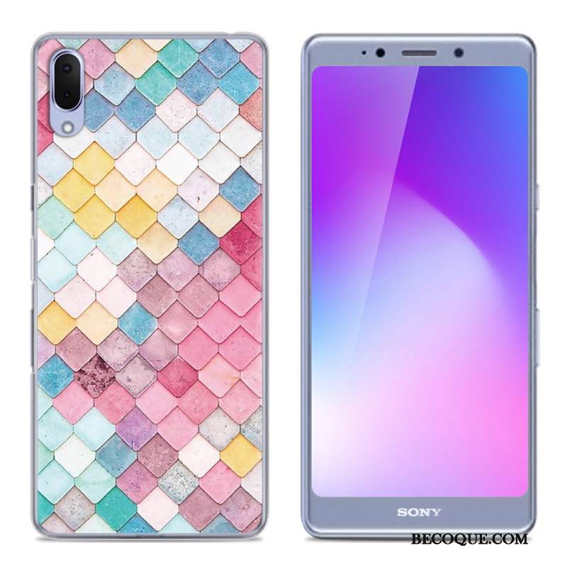 Kuori Sony Xperia L3 Luova Trendi Vihreä, Kotelo Sony Xperia L3 Pehmeä Neste Puhelimen Kuoret