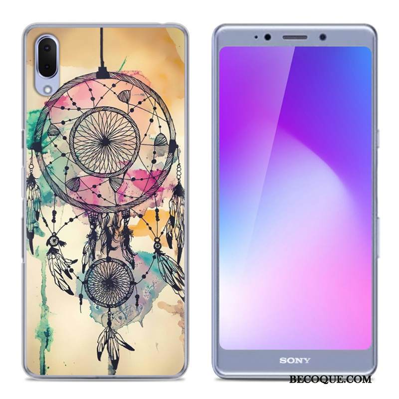 Kuori Sony Xperia L3 Luova Trendi Vihreä, Kotelo Sony Xperia L3 Pehmeä Neste Puhelimen Kuoret