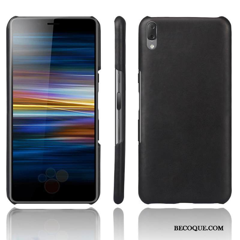 Kuori Sony Xperia L3 Nahka Kortti Vihreä, Kotelo Sony Xperia L3 Suojaus Puhelimen Kuoret