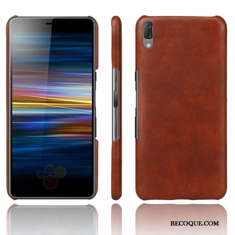 Kuori Sony Xperia L3 Nahka Kortti Vihreä, Kotelo Sony Xperia L3 Suojaus Puhelimen Kuoret