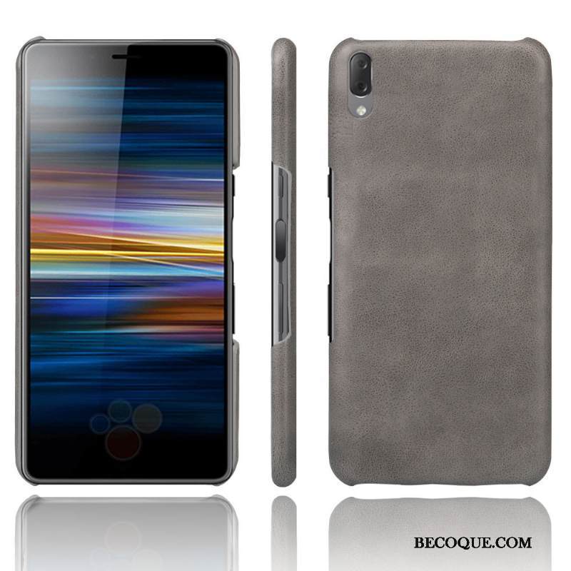 Kuori Sony Xperia L3 Nahka Kortti Vihreä, Kotelo Sony Xperia L3 Suojaus Puhelimen Kuoret