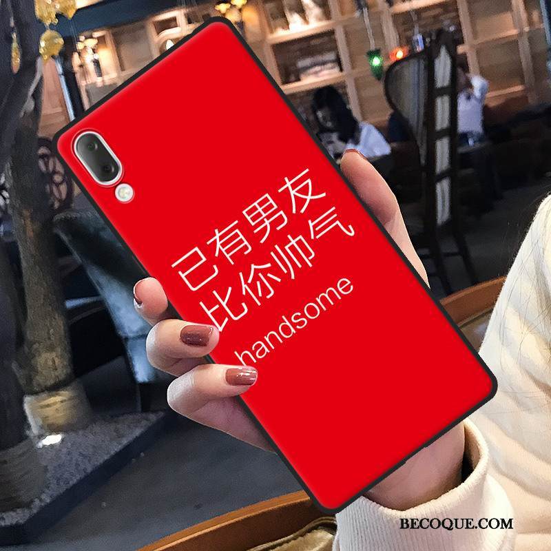 Kuori Sony Xperia L3 Pehmeä Neste Tide-brändi Murtumaton, Kotelo Sony Xperia L3 Suojaus Punainen Rakastunut