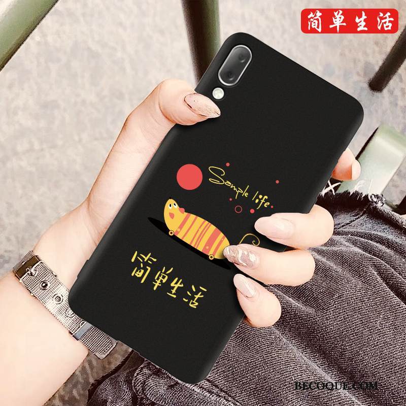 Kuori Sony Xperia L3 Pehmeä Neste Trendi Musta, Kotelo Sony Xperia L3 Sarjakuva Puhelimen Kuoret Pesty Suede