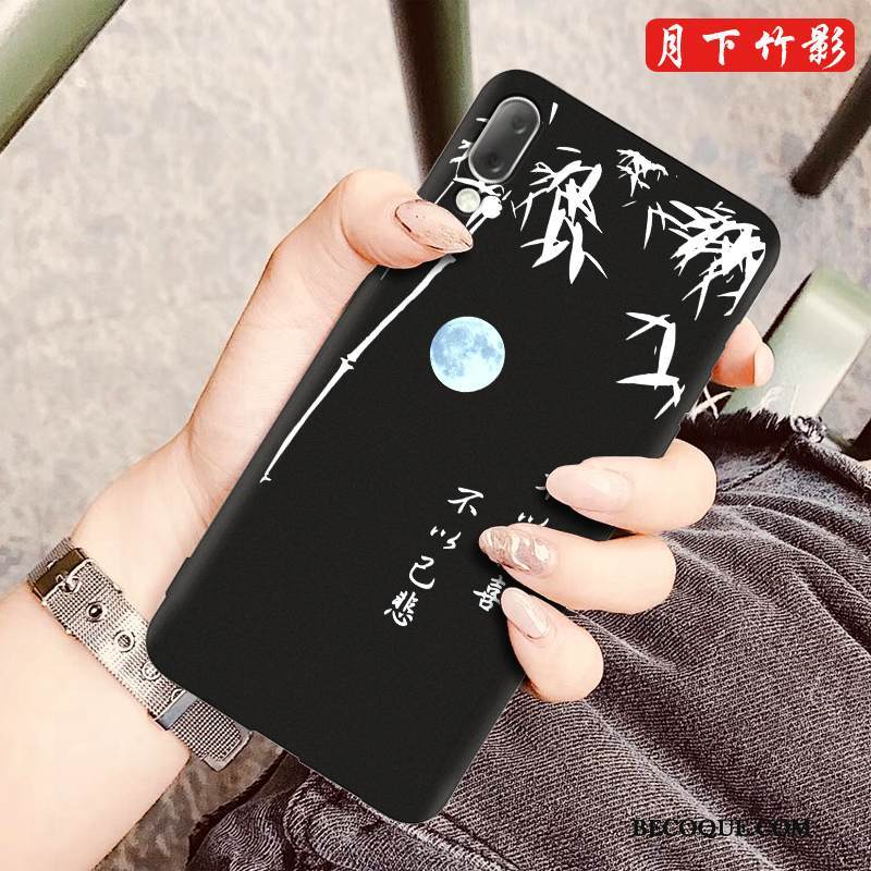 Kuori Sony Xperia L3 Pehmeä Neste Trendi Musta, Kotelo Sony Xperia L3 Sarjakuva Puhelimen Kuoret Pesty Suede