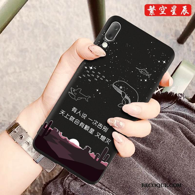 Kuori Sony Xperia L3 Pehmeä Neste Trendi Musta, Kotelo Sony Xperia L3 Sarjakuva Puhelimen Kuoret Pesty Suede