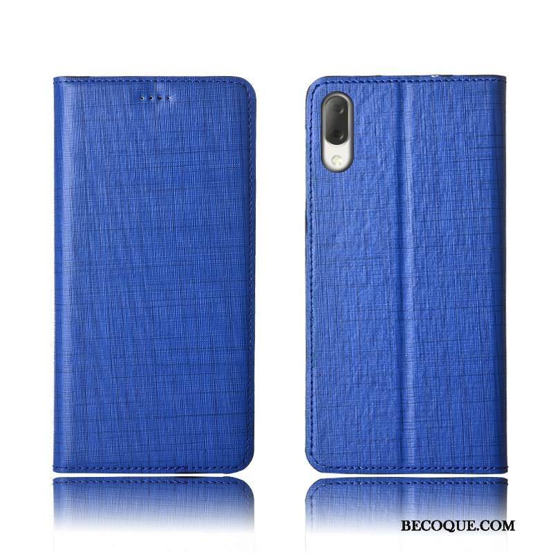 Kuori Sony Xperia L3 Suojaus Murtumaton Sininen, Kotelo Sony Xperia L3 Kuoret Puhelimen Kuoret Pesty Suede