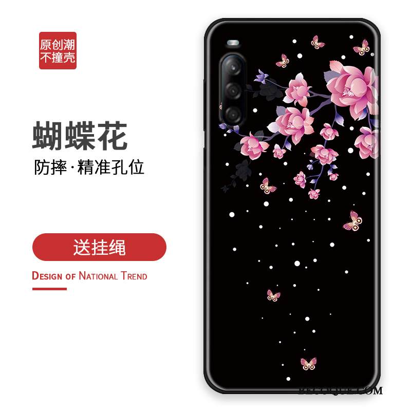 Kuori Sony Xperia L4 Luova Persoonallisuus Kukka, Kotelo Sony Xperia L4 Sarjakuva Murtumaton Puhelimen Kuoret