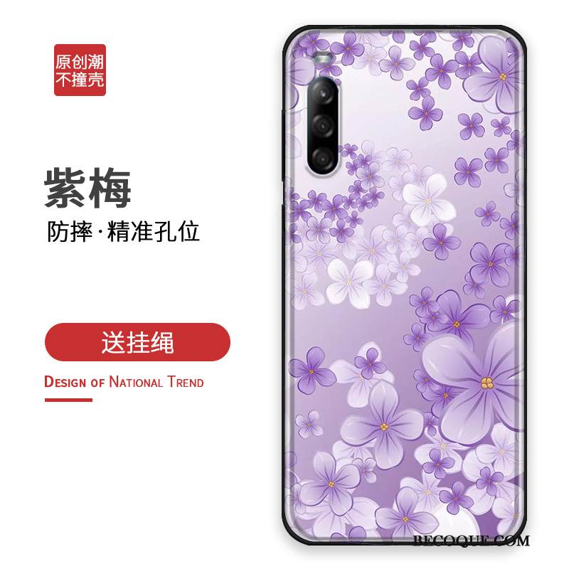 Kuori Sony Xperia L4 Luova Persoonallisuus Kukka, Kotelo Sony Xperia L4 Sarjakuva Murtumaton Puhelimen Kuoret