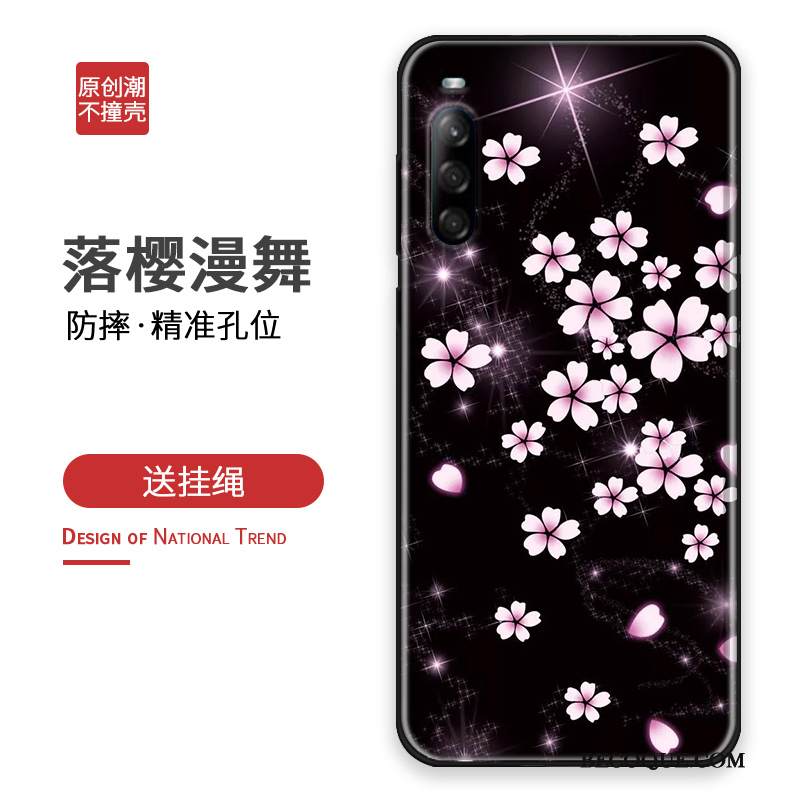 Kuori Sony Xperia L4 Luova Persoonallisuus Kukka, Kotelo Sony Xperia L4 Sarjakuva Murtumaton Puhelimen Kuoret