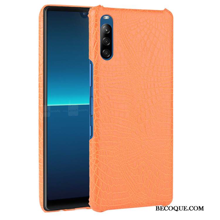 Kuori Sony Xperia L4 Nahka Valkoinen Kukkakuvio, Kotelo Sony Xperia L4 Suojaus Puhelimen Kuoret Kova