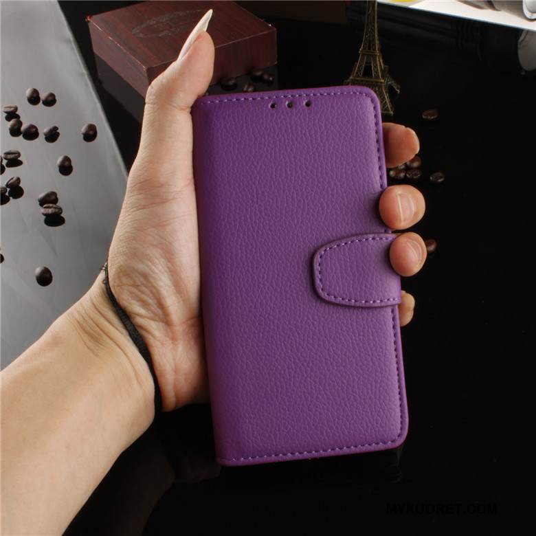 Kuori Sony Xperia M5 Dual Suojaus Violetti Murtumaton, Kotelo Sony Xperia M5 Dual Nahka Puhelimen Kuoret