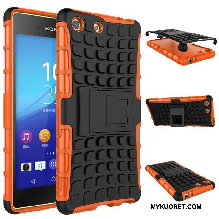 Kuori Sony Xperia M5 Dual Tuki Puhelimen Kuoret Liukumaton, Kotelo Sony Xperia M5 Dual Suojaus Vihreä Murtumaton