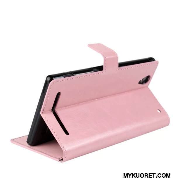 Kuori Sony Xperia T2 Nahka Sininen, Kotelo Sony Xperia T2 Suojaus