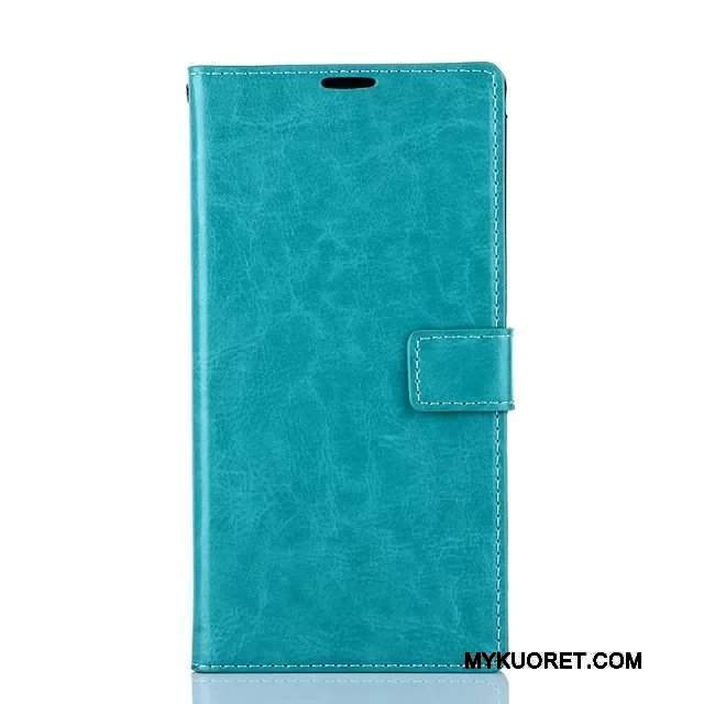 Kuori Sony Xperia T2 Nahka Sininen Puhelimen Kuoret, Kotelo Sony Xperia T2 Suojaus