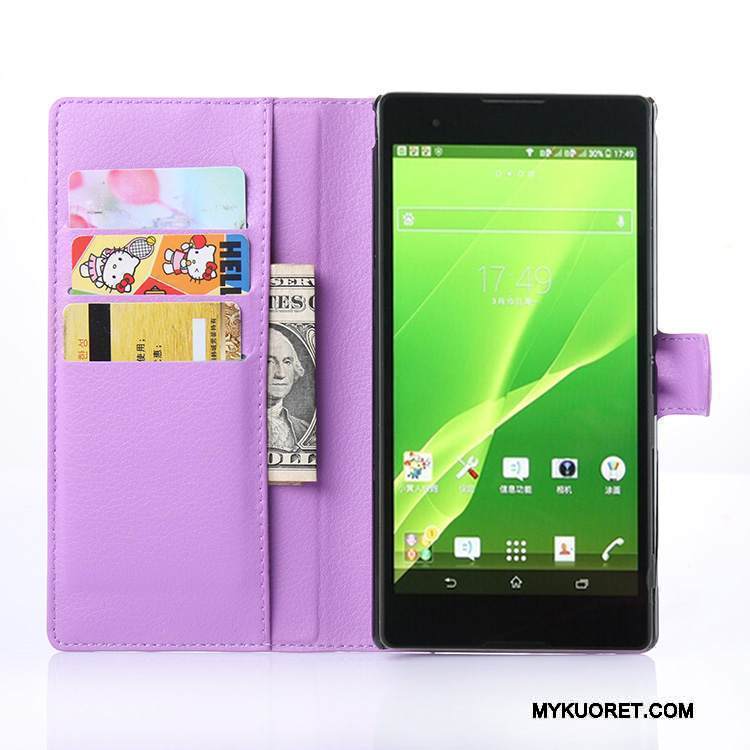 Kuori Sony Xperia T2 Suojaus Jauhe Puhelimen Kuoret, Kotelo Sony Xperia T2 Nahka Kortti