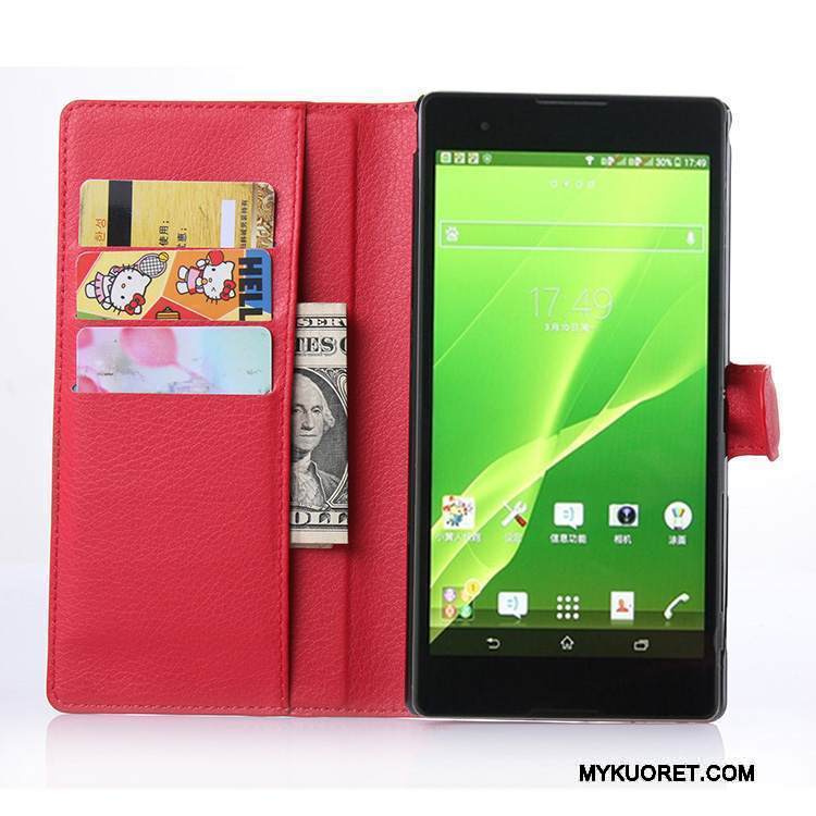 Kuori Sony Xperia T2 Suojaus Jauhe Puhelimen Kuoret, Kotelo Sony Xperia T2 Nahka Kortti