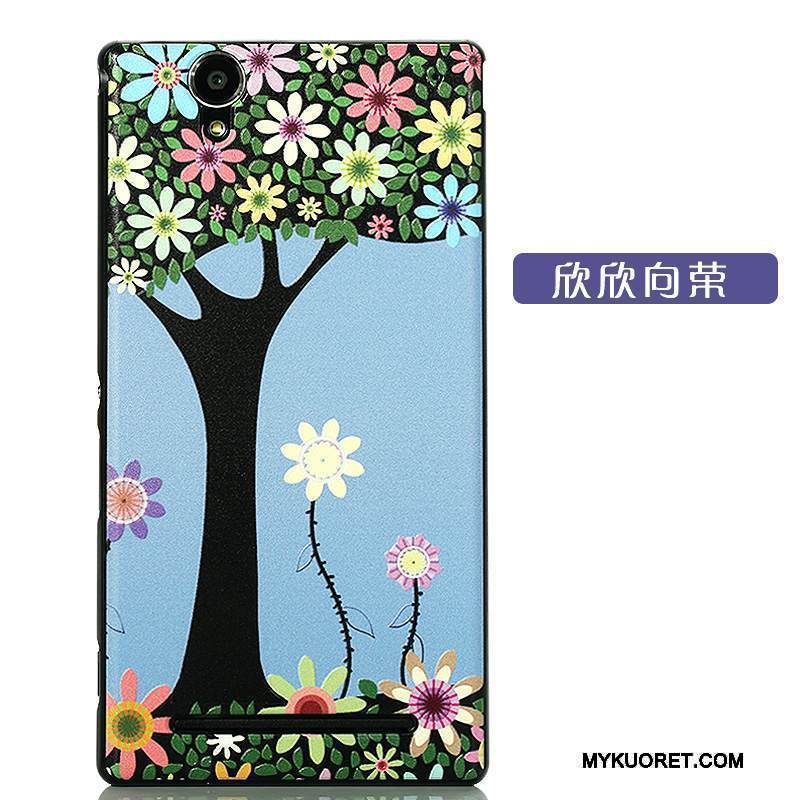 Kuori Sony Xperia T2 Suojaus Uusi Musta, Kotelo Sony Xperia T2 Monivärinen Puhelimen Kuoret Pesty Suede