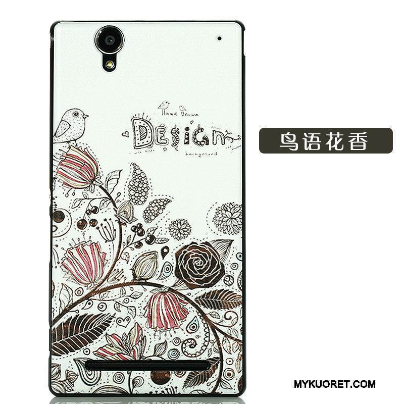 Kuori Sony Xperia T2 Suojaus Uusi Musta, Kotelo Sony Xperia T2 Monivärinen Puhelimen Kuoret Pesty Suede