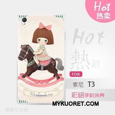 Kuori Sony Xperia T3 Monivärinen Puhelimen Kuoret, Kotelo Sony Xperia T3 Suojaus