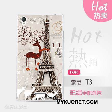 Kuori Sony Xperia T3 Monivärinen Puhelimen Kuoret, Kotelo Sony Xperia T3 Suojaus
