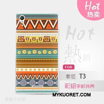 Kuori Sony Xperia T3 Monivärinen Puhelimen Kuoret, Kotelo Sony Xperia T3 Suojaus