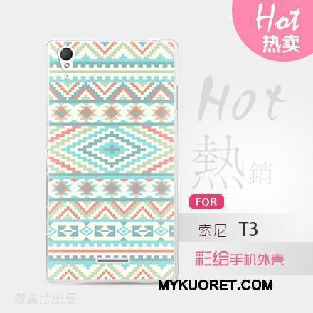 Kuori Sony Xperia T3 Monivärinen Puhelimen Kuoret, Kotelo Sony Xperia T3 Suojaus