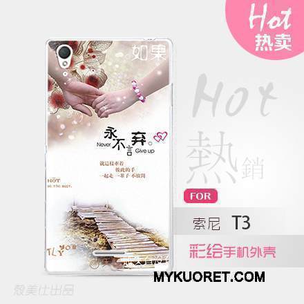 Kuori Sony Xperia T3 Monivärinen Puhelimen Kuoret, Kotelo Sony Xperia T3 Suojaus