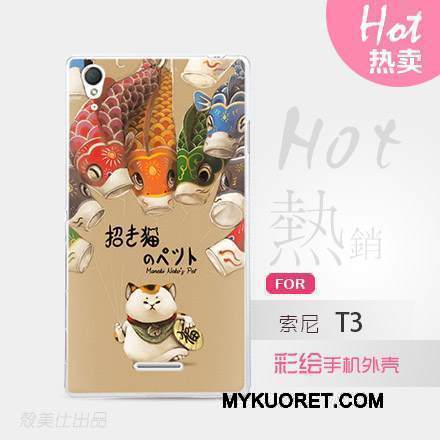 Kuori Sony Xperia T3 Monivärinen Puhelimen Kuoret, Kotelo Sony Xperia T3 Suojaus
