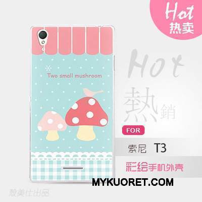 Kuori Sony Xperia T3 Monivärinen Puhelimen Kuoret, Kotelo Sony Xperia T3 Suojaus