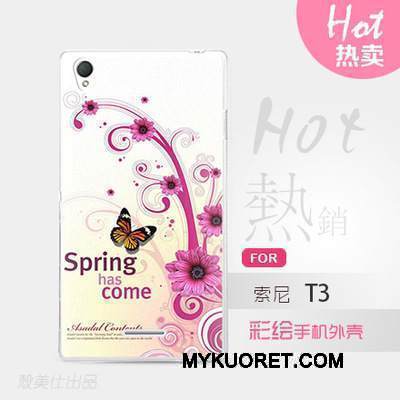 Kuori Sony Xperia T3 Monivärinen Puhelimen Kuoret, Kotelo Sony Xperia T3 Suojaus