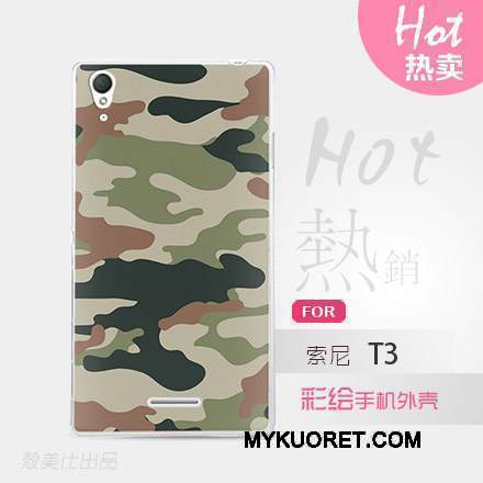 Kuori Sony Xperia T3 Monivärinen Puhelimen Kuoret, Kotelo Sony Xperia T3 Suojaus