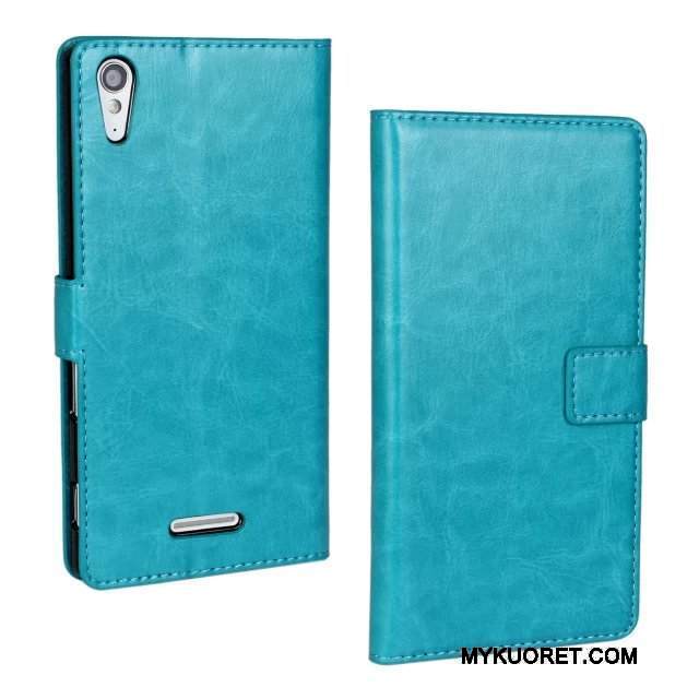 Kuori Sony Xperia T3 Nahka Rakenne Jauhe, Kotelo Sony Xperia T3 Suojaus Puhelimen Kuoret