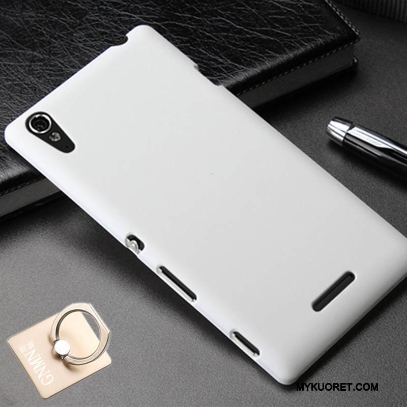 Kuori Sony Xperia T3 Suojaus Puhelimen Kuoret Pesty Suede, Kotelo Sony Xperia T3 Sininen Kova