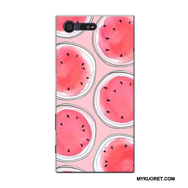 Kuori Sony Xperia X Compact Laukut Sitruuna Vesimeloni, Kotelo Sony Xperia X Compact Silikoni Pieni Kustannukset