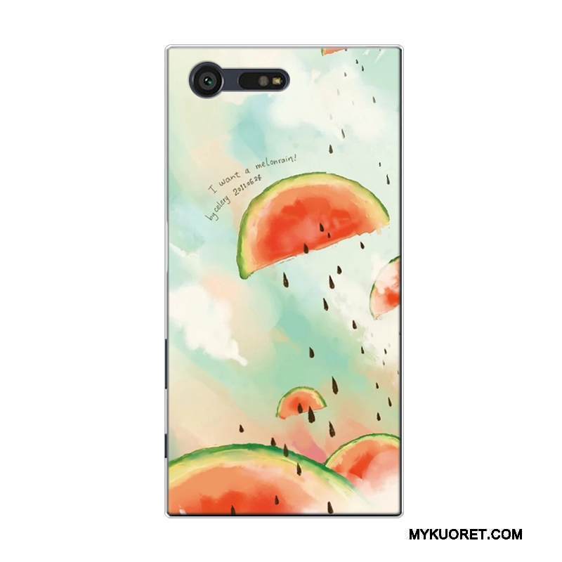 Kuori Sony Xperia X Compact Laukut Sitruuna Vesimeloni, Kotelo Sony Xperia X Compact Silikoni Pieni Kustannukset