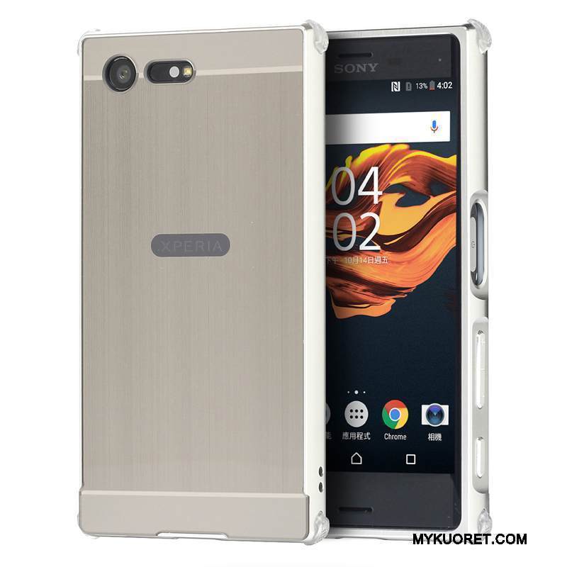 Kuori Sony Xperia X Compact Metalli Puhelimen Kuoret Kehys, Kotelo Sony Xperia X Compact Suojaus Murtumaton Kulta