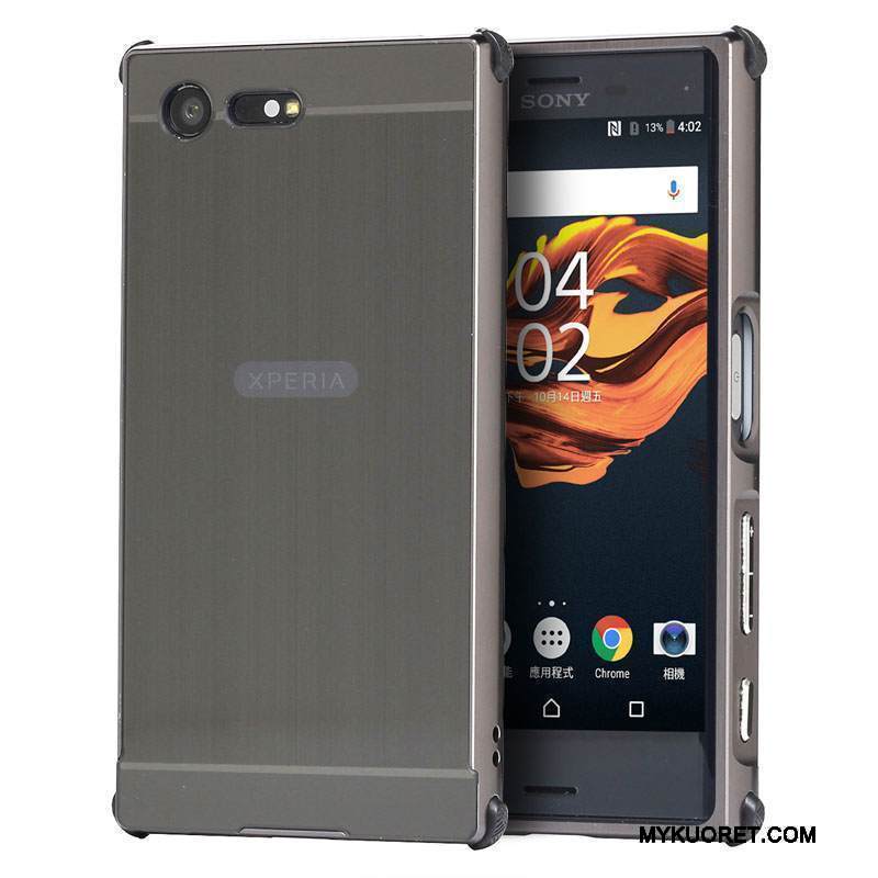 Kuori Sony Xperia X Compact Metalli Puhelimen Kuoret Kehys, Kotelo Sony Xperia X Compact Suojaus Murtumaton Kulta