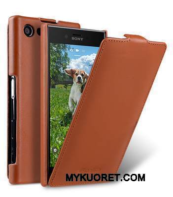 Kuori Sony Xperia X Compact Nahka Puhelimen Kuoret Musta, Kotelo Sony Xperia X Compact Kuoret