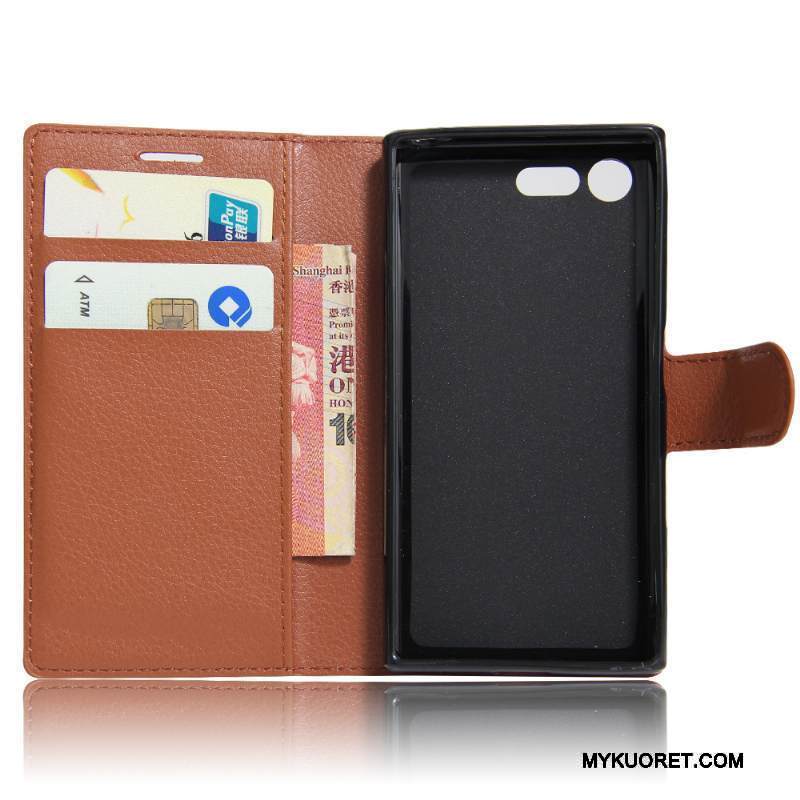 Kuori Sony Xperia X Compact Nahka Vihreä, Kotelo Sony Xperia X Compact Suojaus