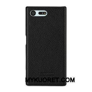 Kuori Sony Xperia X Compact Nahka Vihreä Liukumaton, Kotelo Sony Xperia X Compact Suojaus Puhelimen Kuoret